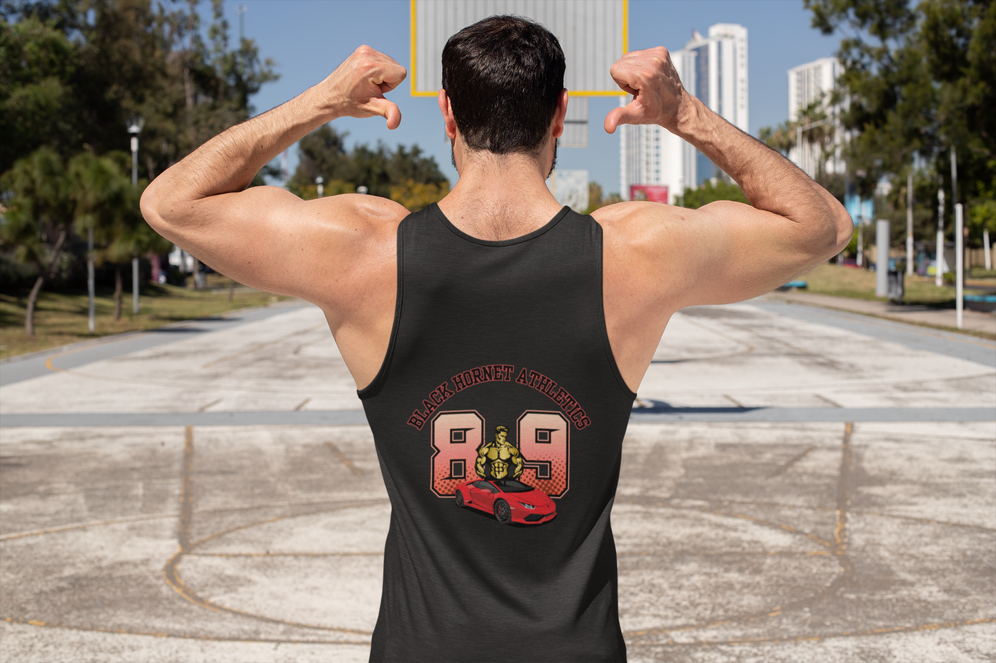 Men's 89 Tank Top Black Hornet Athletics
