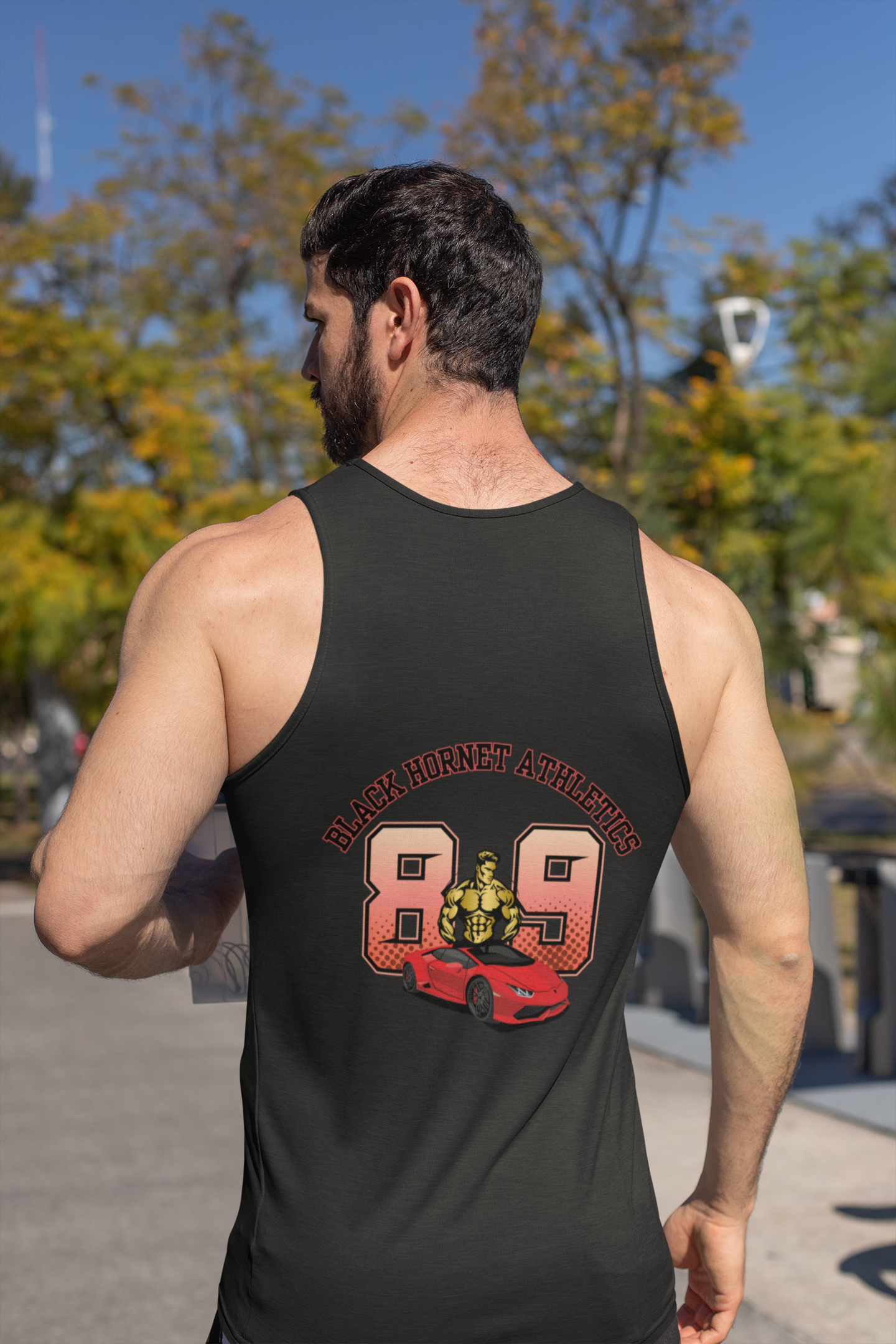 Men's 89 Tank Top Black Hornet Athletics