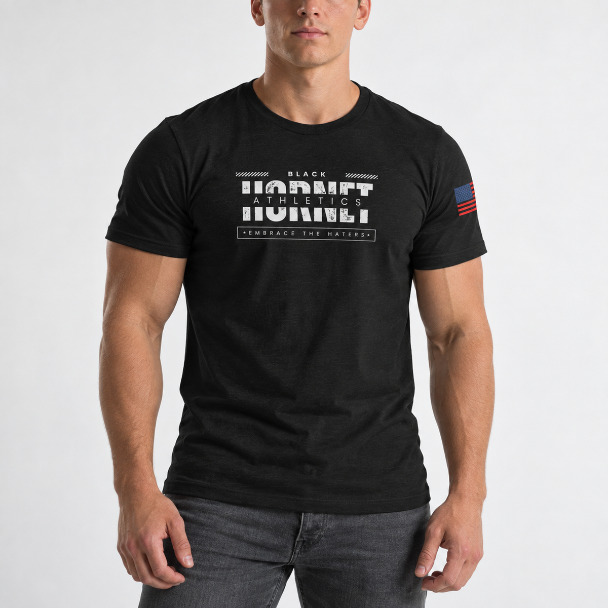 American T-shirt Black Hornet Athletics