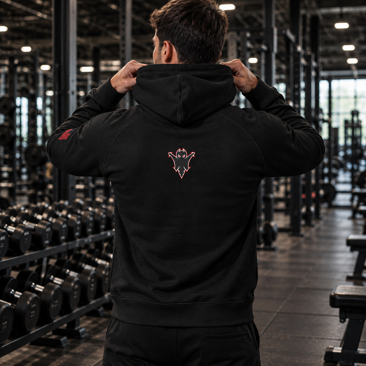 Winter Arc Hoodie Black Hornet Athletics