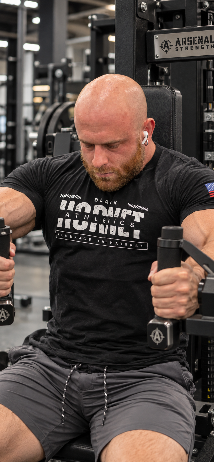 American T-shirt Black Hornet Athletics