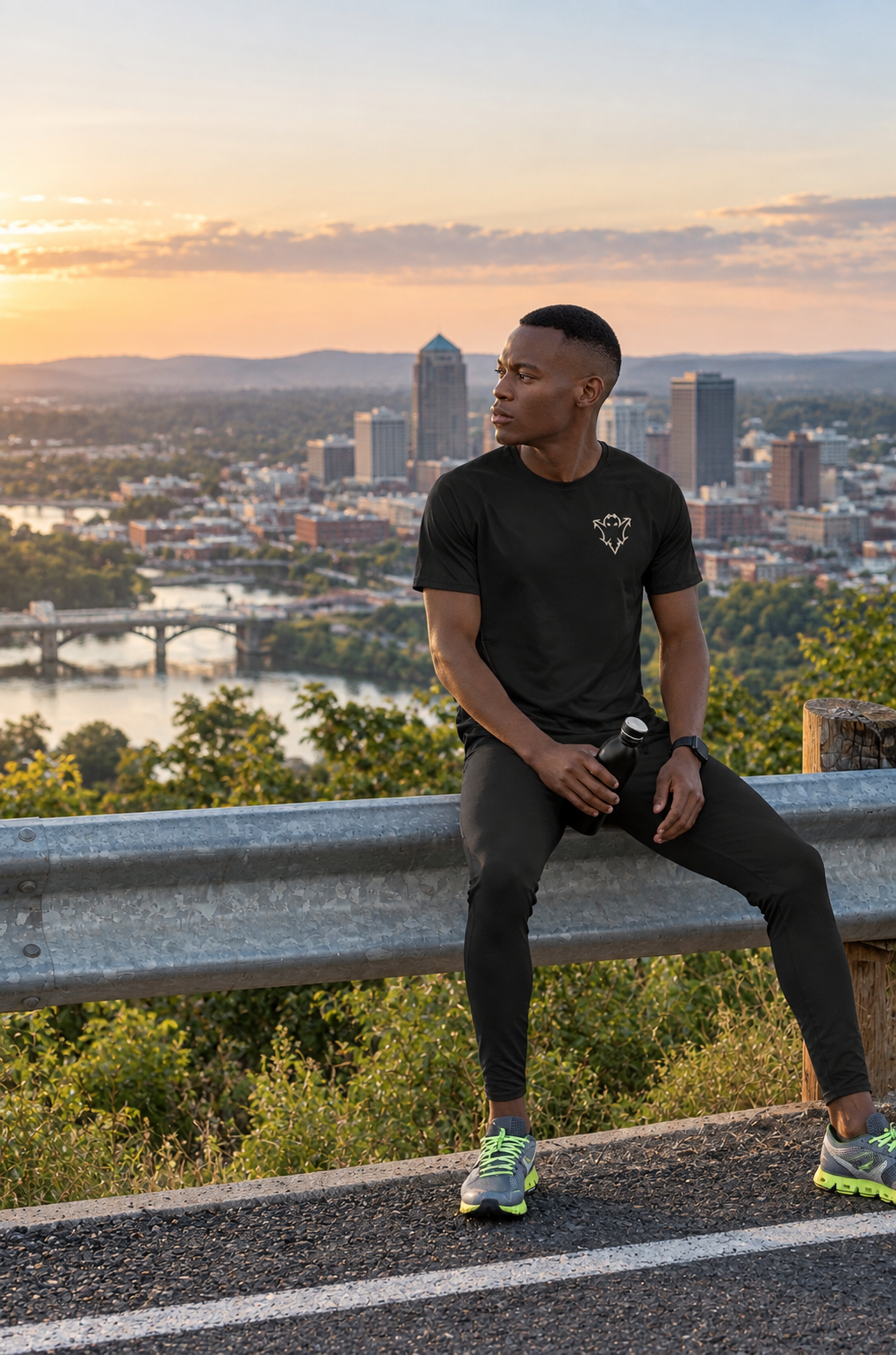 Short Sleeve T-shirt Black Hornet Athletics