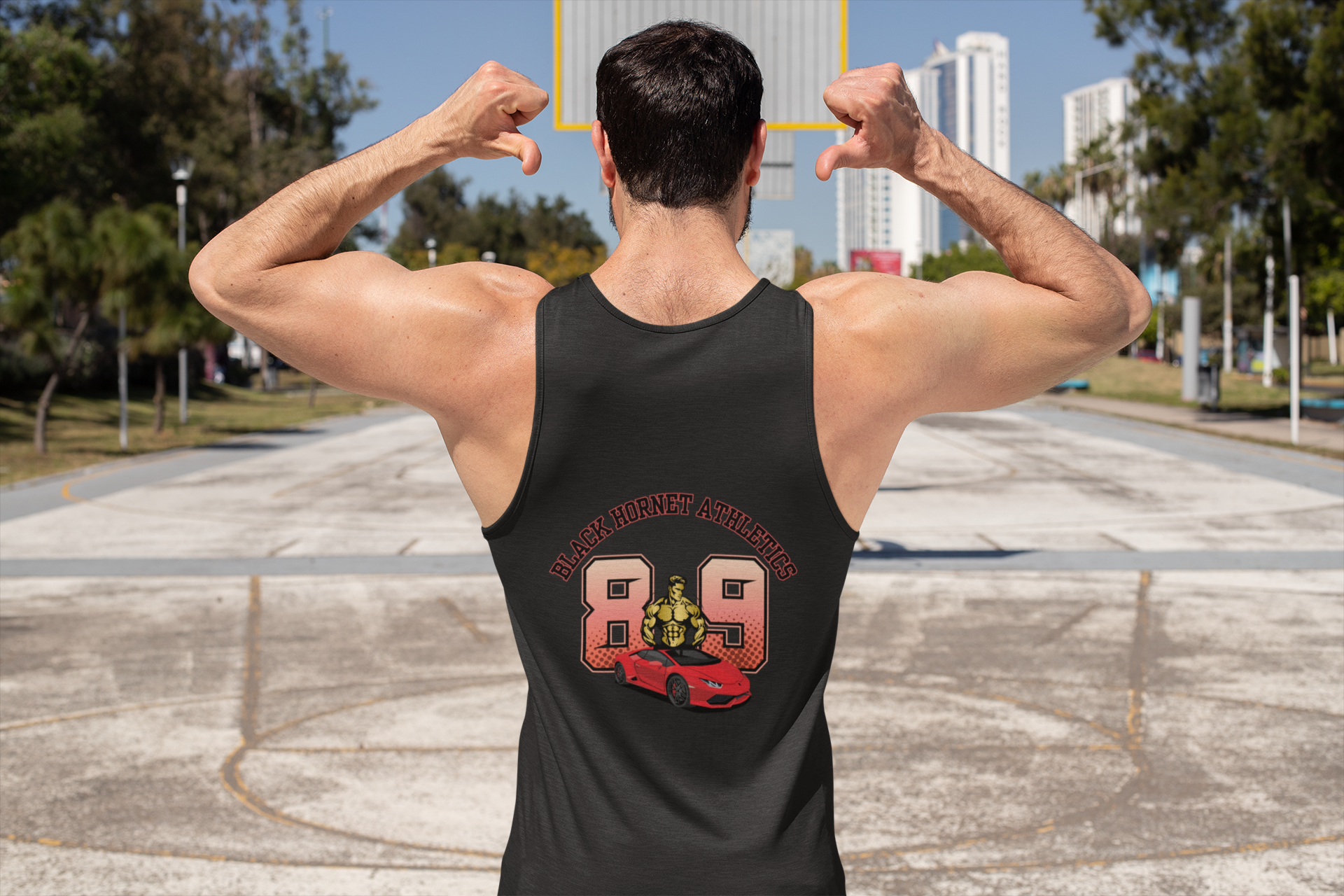 Men's 89 Tank Top Black Hornet Athletics