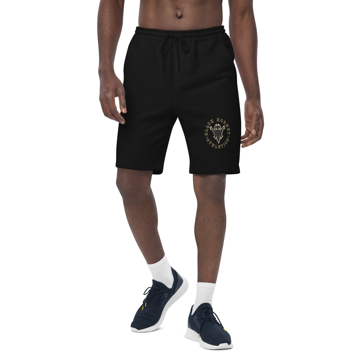 Black and Gold Gym Shorts