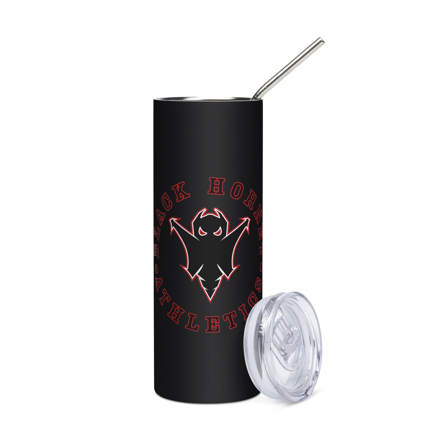 Black and Red Steel tumbler