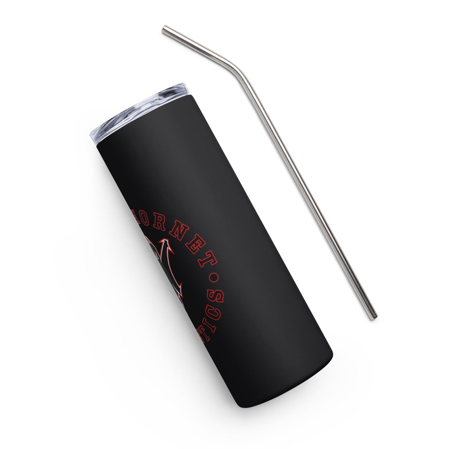 Black and Red Steel tumbler